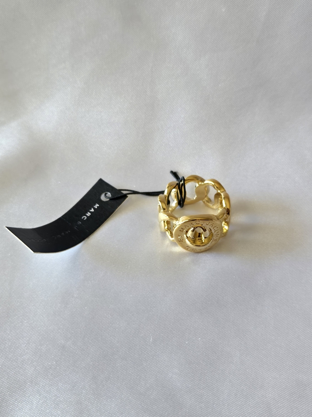 Marc Jacobs Gold Tone Braided Ring NWT Size 5 - Picture 2 of 7